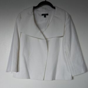 Ann Taylor Factory Classic White Blazer